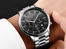 Load image into Gallery viewer, Men's Waterproof  Watch With Chronometers And Date Display Unique Design Perfect Gift
