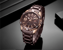 Load image into Gallery viewer, Men's  Luxury Stainless steal Waterproof Watch With Day And Date Display Unique Design Perfect Gift In Modern Metal Men  Wrist Watch Design
