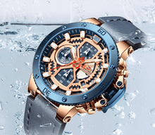 Load image into Gallery viewer, Men's Casual Waterproof Watch With Chronometers And Fluorescent Hands Excellent Design Perfect Gift
