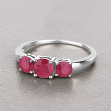 Load image into Gallery viewer, 1.15 Carat Genuine Ruby 14K White Gold Ring
