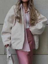 Load image into Gallery viewer, Autumn Casual Full Size Drop Shoulder Snap Down Jacket with Buttoned Front and Pockets

