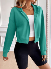 Load image into Gallery viewer, Relaxed Minimalist Zip-Up Dropped Shoulder Hooded Jacket Casual &amp; Comfortable Lightweight Outerwear
