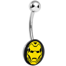 Load image into Gallery viewer, Licensed Iron Man Stainless Steel Belly Ring
