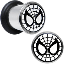 Load image into Gallery viewer, 0G Licensed Spider-Man Single Flare Steel Tunnel Plugs Set
