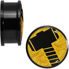 Load image into Gallery viewer, 1 inch Licensed Hammer of Thor Acrylic Screw Fit Plugs Set
