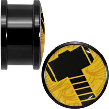 Load image into Gallery viewer, 3/4 Licensed Hammer of Thor Acrylic Screw Fit Plugs Set
