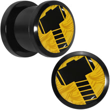 Load image into Gallery viewer, 7/16 Licensed Hammer of Thor Acrylic Screw Fit Plugs Set
