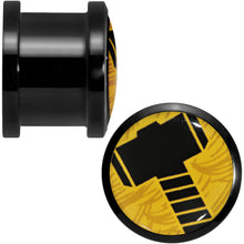 Load image into Gallery viewer, 9/16 Licensed Hammer of Thor Acrylic Screw Fit Plugs Set
