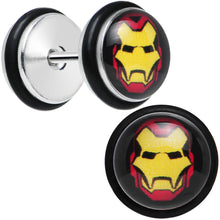 Load image into Gallery viewer, Licensed Iron Man Stainless Steel Cheater Plugs Set
