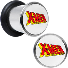 Load image into Gallery viewer, 0G Licensed X-Men Single Flare Steel Tunnel Plugs Set

