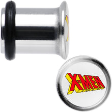 Load image into Gallery viewer, 2G Licensed X-Men Single Flare Steel Tunnel Plugs Set

