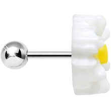 Load image into Gallery viewer, White Daisy Flower Cartilage Tragus Earring
