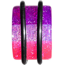 Load image into Gallery viewer, 9/16 Multi Pink Acrylic Perfectly Rosy Glitter Single Flare Plug
