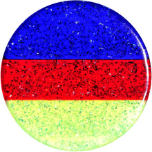 Load image into Gallery viewer, 18mm Green Red Blue Acrylic Vibrant Glitter Saddle Plug
