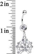 Load image into Gallery viewer, Clear Gem Sparkling Lisbon Lace Dangle Belly Ring
