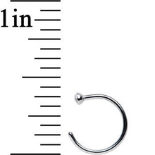 Load image into Gallery viewer, 20G 5/16 Clear Gem Stainless Steel Nose Hoop
