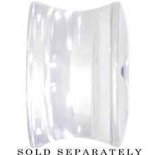 Load image into Gallery viewer, 9/16 Clear White Acrylic Set Sail Nautical Anchor Saddle Plug
