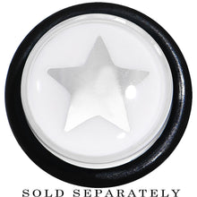 Load image into Gallery viewer, 1/2 Clear White Acrylic Wish on a Star Taper
