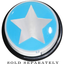 Load image into Gallery viewer, 18mm Clear Light Blue Acrylic Wish on a Star Taper
