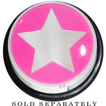 Load image into Gallery viewer, 18mm Clear Pink Acrylic Wish on a Star Taper
