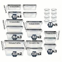 Load image into Gallery viewer, 48-Piece Food Storage Container Set – Stackable, Microwave Safe, BPA Free
