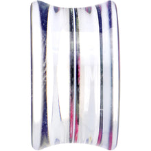Load image into Gallery viewer, 20mm Acrylic Black Multicolored Old Fashioned Flowers Saddle Plug
