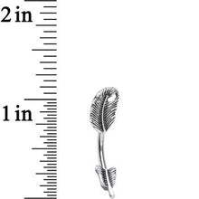 Load image into Gallery viewer, Freely Floating Feather Belly Ring
