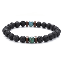 Load image into Gallery viewer, Epic Legendary Volcanic Stone Bracelet For Men And Women Lava Stone Stretch Yoga Bead Bracelet
