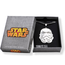 Load image into Gallery viewer, Officially Licensed Steel Star Wars Stormtrooper Pendant Necklace
