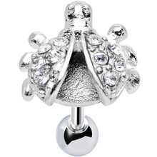 Load image into Gallery viewer, Clear Gem Lovely Ladybug Tragus Cartilage Earring
