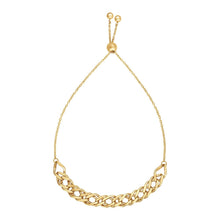Load image into Gallery viewer, Adjustable Chain Bracelet in 14k Yellow Gold

