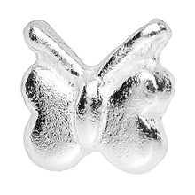 Load image into Gallery viewer, 22G 925 Sterling Silver Perky Butterfly Nose Bone
