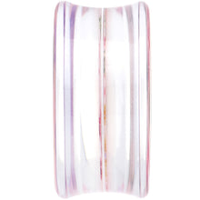 Load image into Gallery viewer, 30mm Acrylic Pink Grandma's Wallpaper Flowered Saddle Plug
