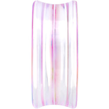 Load image into Gallery viewer, 34mm Acrylic Pink Multicolored Flower Power Saddle Plug
