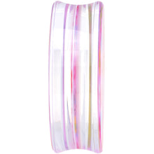 Load image into Gallery viewer, 42mm Acrylic Pink Multicolored Flower Power Saddle Plug
