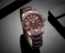 Load image into Gallery viewer, Men's  Luxury Stainless steal Waterproof Watch With Day And Date Display Unique Design Perfect Gift In Modern Metal Men  Wrist Watch Design
