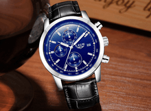 Load image into Gallery viewer, Men's  Waterproof Watch With Chronometers Date Display And Fluorescent Pointers Excellent Look Perfect Gift
