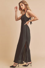 Load image into Gallery viewer, Ruched Side Slit Cutout Back Maxi Cami Dress For Women – Elegant, Romantic &amp; Alluring with Flattering Fit and Glamorous Details
