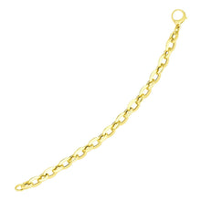 Load image into Gallery viewer, 14k Yellow Gold Cable Chain Design Bracelet
