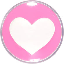 Load image into Gallery viewer, 9/16 Clear Pink Acrylic Adoring Heart Saddle Plug
