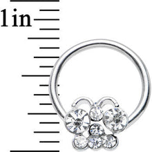 Load image into Gallery viewer, 14G 7/16 Clear Gem Brilliant Butterfly BCR Captive Ring
