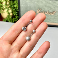 Load image into Gallery viewer, Aurora Gem Variety St Patricks Day Shamrock Belly Ring Set of 4
