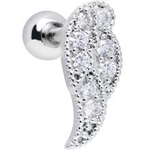 Load image into Gallery viewer, Clear Gem Celestial Angel Wing Right Cartilage Earring
