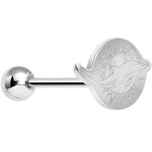 Load image into Gallery viewer, Officially Licensed NFL Cut Out Miami Dolphins Tongue Ring
