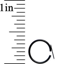 Load image into Gallery viewer, 20G 5/16 Black IP Divine Cross Nose Hoop
