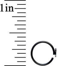 Load image into Gallery viewer, 20G 5/16 Black IP Girly Bow Nose Hoop
