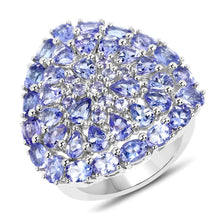 Load image into Gallery viewer, 5.93 Carat Genuine Tanzanite .925 Sterling Silver Ring
