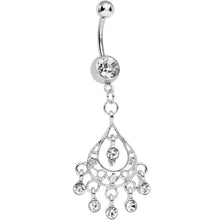 Load image into Gallery viewer, Clear Gem Aristocratic Grandeur Chandelier Belly Ring
