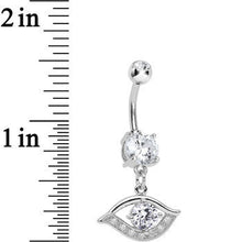 Load image into Gallery viewer, Clear Gem Mysterious and Exquisite Eye Dangle Belly Ring
