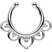Load image into Gallery viewer, Beads and Balloons Non-Pierced Clip On Fake Septum Ring
